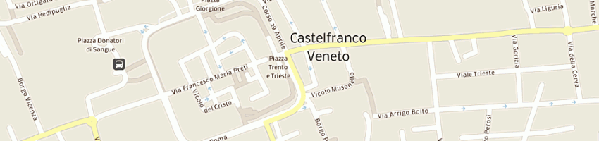 Mappa della impresa banca di credito cooperativo trevigiano soc coop a rl a CASTELFRANCO VENETO