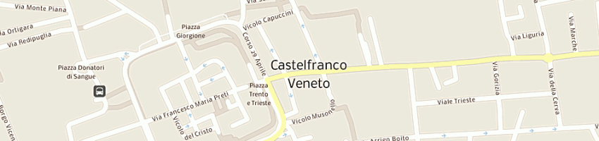 Mappa della impresa il cortile di pedrinelli a e c (sas) a CASTELFRANCO VENETO