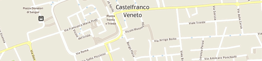Mappa della impresa posocco paolo a CASTELFRANCO VENETO
