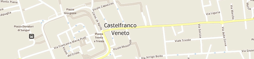 Mappa della impresa top tre studio srl a CASTELFRANCO VENETO