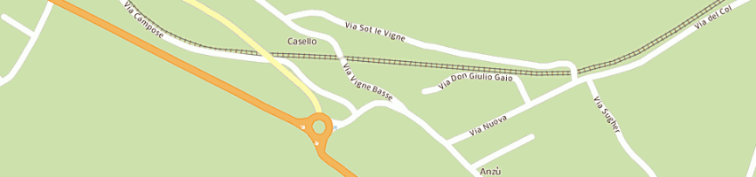 Mappa della impresa dalla piazza patrizio a FELTRE