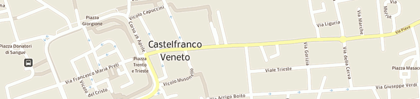 Mappa della impresa randstad italia spa soc di fornitura di lavoro temporaneo a CASTELFRANCO VENETO