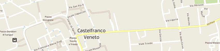 Mappa della impresa bonato paola a CASTELFRANCO VENETO