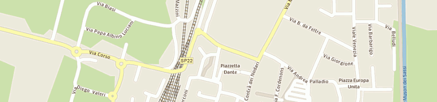Mappa della impresa marcato pietro a CAMPOSAMPIERO