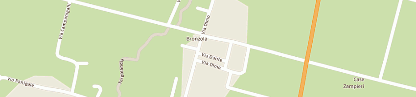 Mappa della impresa bar al croke a CAMPODARSEGO