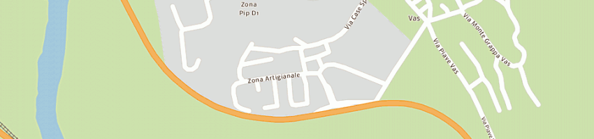 Mappa della impresa bar la siesta sas di pettinari sonia e c a VAS