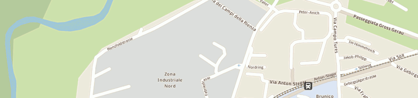 Mappa della impresa autohaus moser kg des fjosef moser a BRUNICO