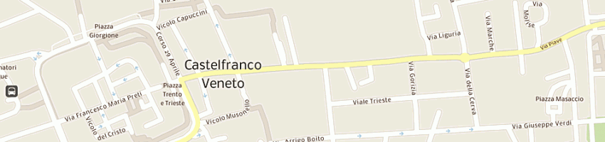 Mappa della impresa centro progetti studio associato a CASTELFRANCO VENETO