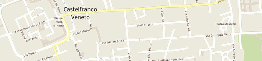Mappa della impresa scuole a CASTELFRANCO VENETO
