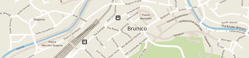 Mappa della impresa pasticceria caffe city di plankensteiner helga a BRUNICO
