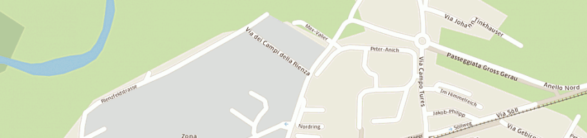 Mappa della impresa puerari sas di lahner h e bertoldi m a BRUNICO