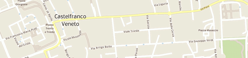 Mappa della impresa callegarin alberto a CASTELFRANCO VENETO