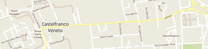 Mappa della impresa callegarin sergio a CASTELFRANCO VENETO
