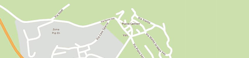 Mappa della impresa fantinel giuseppina e c snc a VAS