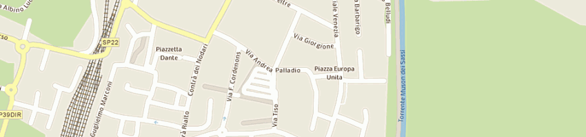 Mappa della impresa vve di giovanni vedovato e c (sas) a CAMPOSAMPIERO