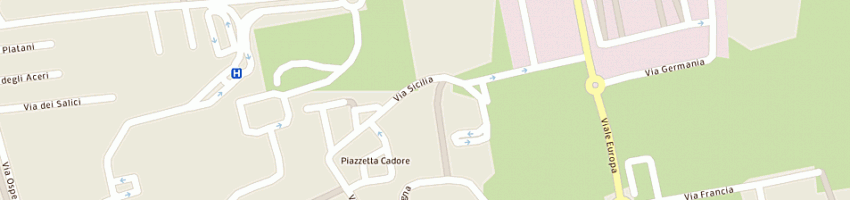 Mappa della impresa giacomazzi dino a CASTELFRANCO VENETO