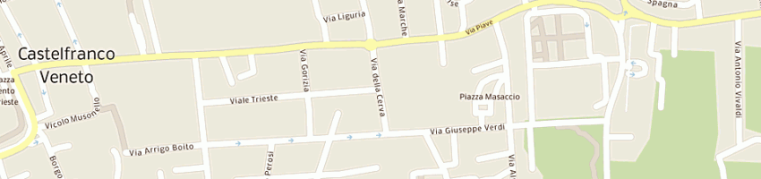 Mappa della impresa parrucchiera sonia a CASTELFRANCO VENETO