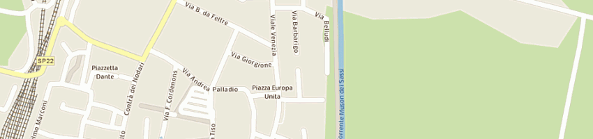 Mappa della impresa liberty sas di corazza luciana e c a CAMPOSAMPIERO