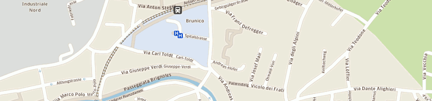 Mappa della impresa khuen-belasi ivo a BRUNICO