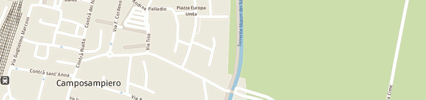Mappa della impresa siti sistemi e tecnologia dell'informazione srl a CAMPOSAMPIERO