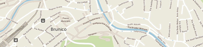 Mappa della impresa boutique united colors benetton- 012 a BRUNICO