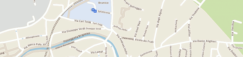 Mappa della impresa associazione culturale il telaio a BRUNICO