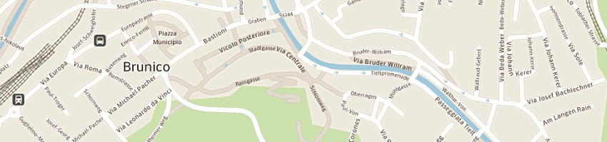 Mappa della impresa unterrainer tabacchi a BRUNICO