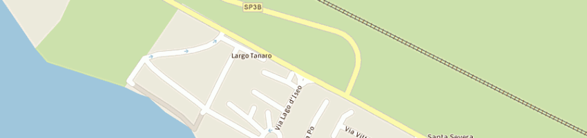 Mappa della impresa rossi carburanti sas di alessandro rossi e c a SANTA MARINELLA
