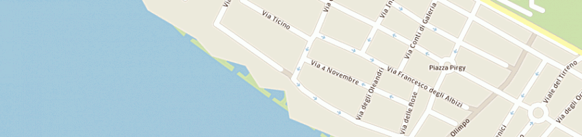 Mappa della impresa isola del pescatore a SANTA MARINELLA