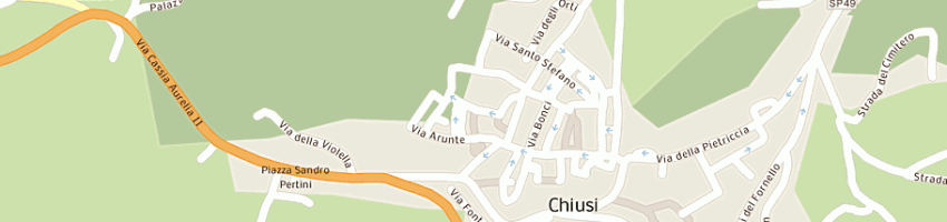 Mappa della impresa comune di chiusi a CHIUSI