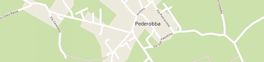 Mappa della impresa autofficina b m snc di bianchin gianluca e c a PEDEROBBA