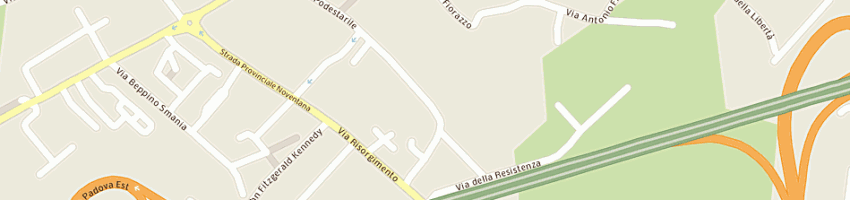 Mappa della impresa sipper di piovan renato e c sas a NOVENTA PADOVANA