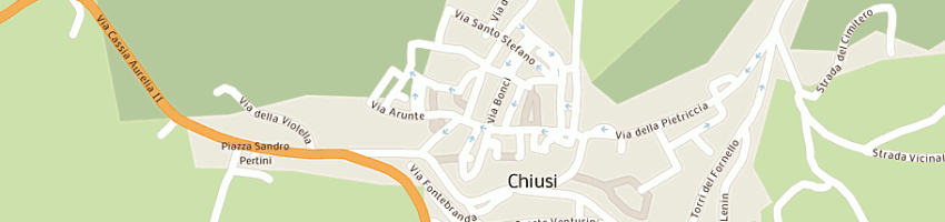 Mappa della impresa onoranze funebri di palazzi e rossi e c snc a CHIUSI