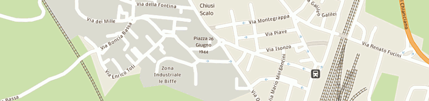 Mappa della impresa studio commerciale associato bonifazi del secco a CHIUSI