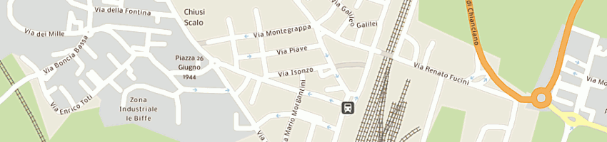 Mappa della impresa tecnosistem srl a CHIUSI