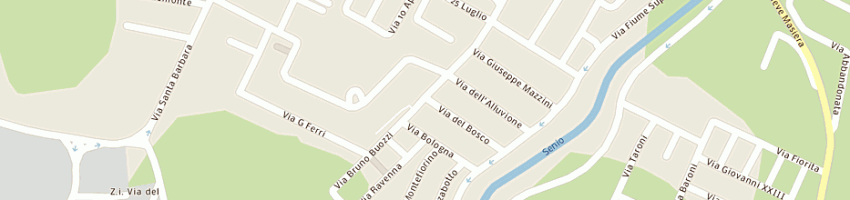 Mappa della impresa metalstands di brandolini e c (snc) a FUSIGNANO