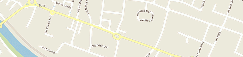 Mappa della impresa amv design srl a VIGONZA