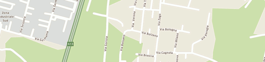 Mappa della impresa bottacin giuseppe a SAONARA