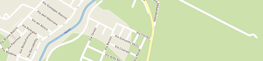 Mappa della impresa valbruccioli matteo a BAGNACAVALLO