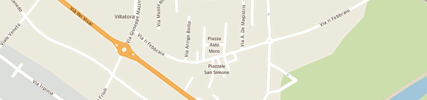 Mappa della impresa toto' pizza a SAONARA