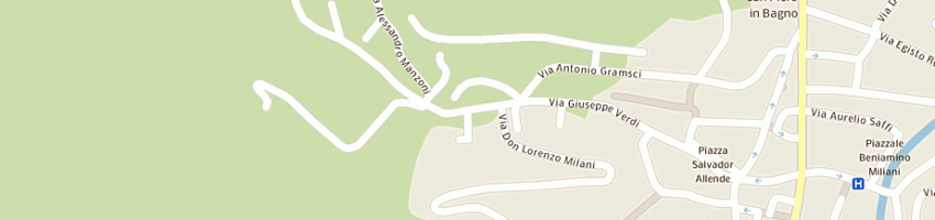Mappa della impresa spignoli giancarlo a BAGNO DI ROMAGNA