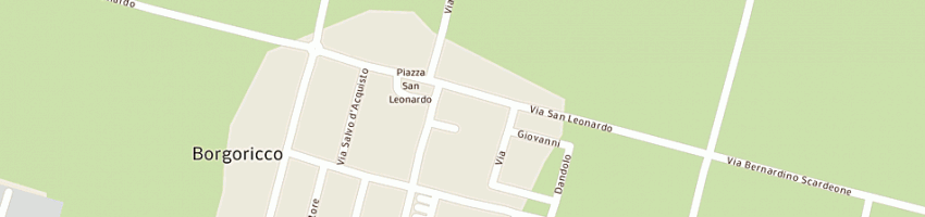 Mappa della impresa merlo flavio a BORGORICCO