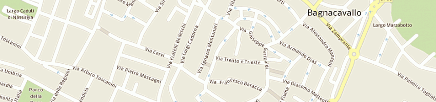 Mappa della impresa guerra giorgio a BAGNACAVALLO
