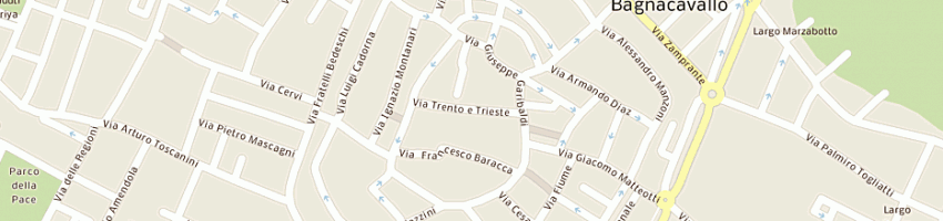 Mappa della impresa minguzzi orazio a BAGNACAVALLO