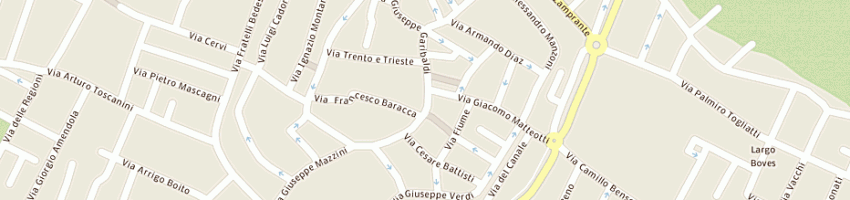 Mappa della impresa foto bracci di diego bracci sas a BAGNACAVALLO