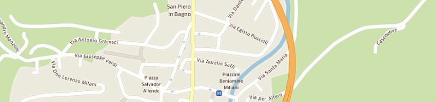 Mappa della impresa mancini mauro a BAGNO DI ROMAGNA