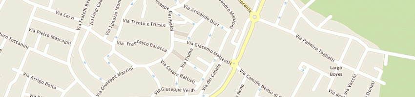 Mappa della impresa giulia alberani a BAGNACAVALLO