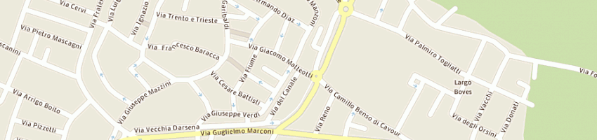 Mappa della impresa le romagnole (soccooprl) a BAGNACAVALLO