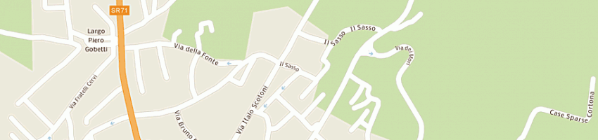 Mappa della impresa speedy line snc di rossi simone e c a AREZZO
