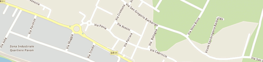 Mappa della impresa benato maurizio a VIGONZA